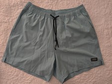 NWT AFTCO Strike Swim Shorts Mens Small Light Blue 5.5 Fishing Trunks Liner M234 picture