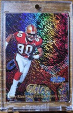 1998 Flair Showcase JERRY RICE RAINBOW REFRACTOR ROW 1 HOLO  RARE 49ers - Mint  picture