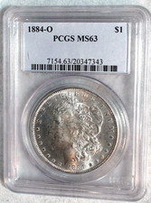 1884 O Morgan Dollar PCGS MS63 UNCIRCULATED BETTER DATE $1 Coin BUY IT NOW picture