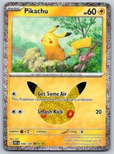 Pikachu Holo ME: 30th Celebration 046/128 Pokemon Card NM picture