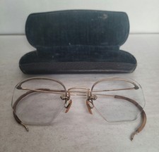 Antique Durex(Shuron/Bausch And Lomb?) 1/10 12 Kt GF  Wire Rim Eyeglasses. Cute picture