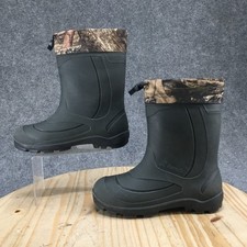 Kamik Boots Youth 6 Boys Snobuster 2 Camo Winter Snow Boot Olive Green Rubber picture