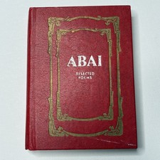 Abai Kunanbaev Selected Poems Translated from Russian 1985 Hardcover Book picture
