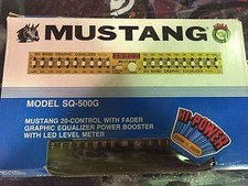 New 20 band Graphic Equalizer Mustang sq-500g Old School Gold EQ Hi-Power picture