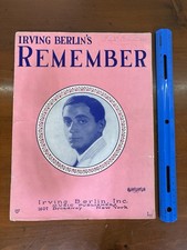 Irving Berlins Remember 1925 Vintage Sheet Music picture