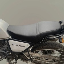 Royal Enfield Himalayan 411 Compatible Vegan Leather Brat Slim Touring Seat picture