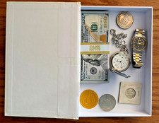 Large Hollow Book Safe Hidden HIDE CASH Jewelry Valuables Money Gold Silver USA picture