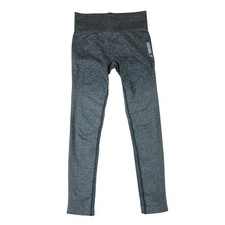 Gymshark Seamless Leggings Womens Gray Logo Pull On Training Running Workout picture