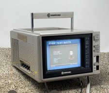 Vintage Portable TV 1985 Samsung C5101M CRT TV Retro gaming 5