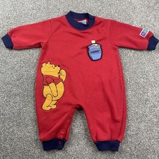 Vintage Dinsey Winnie the Pooh Jumpsuit Romper Button Closure 90s Size 6/9 M picture