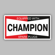 Champion Auto Parts Vinyl Sticker/Decal - Racing -Spark Plugs -Vintage - Classic picture