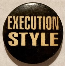 EXECUTION STYLE RARE VINTAGE LATE 90S CLASSIC LOGO/FONT PIN/BADGE TROYCORE picture