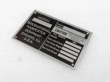 3X DATA PLATE FOR VINTAGE INTERNATIONAL HARVESTER COMPANY TRUCK DATE #V257-7 picture