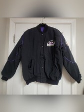 Vintage Starter Colorado Rockies National Leage Jacket Size Large. picture