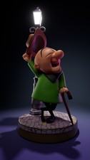 Custom 3D Printed Vintage Cheerful Senior Gentleman Figure (25cm) Hand-Painted picture