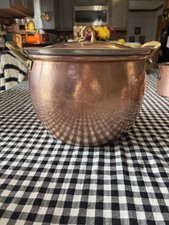 RUFFINO ITALY 8QT LIDDED COPPER POT picture
