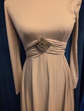 Doris Day Owned  Worn Creme Silk Turtle neck Gown from stylist Sydney Guilaroff picture