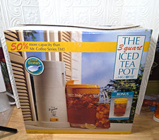 Vintage 1995 Mr. Coffee TM3P 3 QT Iced Tea Maker Yellow Lid Extra Pitcher NIOB picture