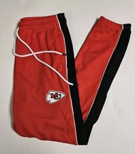 NFL Team Apparel Kansas City Chiefs Red Black Track Pants / Men's 2XL picture