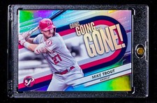 MIKE TROUT SILVER HOLO REFRACTOR INSERT CARD ANGELS picture