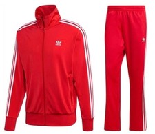 Adidas Originals Firebird Track Suit Jacket & Pants RED Men’s sz 2XL picture