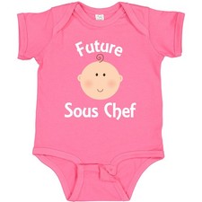 Inktastic Future Sous Chef Occupation Baby Bodysuit Cooking Job Cute Kids Childs picture