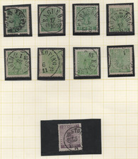 Sweden 1858-1862 Specialized Collection Of 55 Stamps Used Including 3 Covers picture
