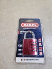 Abus 145/40 Red Combination Padlock, Side, Red picture