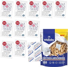 500cc Oxygen Absorbers - 100 Count - for Long Term Food Storage & Survival, Myla picture