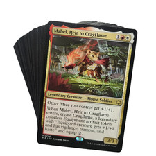 MTG Commander Mabel Heir to Cragflame Custom 100 Card EDH Deck with Rares picture