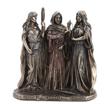 Veronese Design The Three Fates of Destiny Cold Cast Resin Antique Bronze picture
