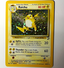 Wizards of the Coast Pokemon TCG Base Set 2 Holo Rare Raichu 16/130 2000 ENG picture