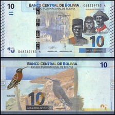 Bolivia 10 Bolivianos, L.1986 (2018-2019 ND), P-248, UNC picture