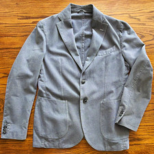 L.B.M. LBM 1911 Gray Cotton Piqué Slim 2-Button Blazer 40R (Italian 50R) picture
