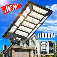 11000W Commercial Solar Street Lights LED Outdoor Dusk to Dawn Super Bright Lamp picture