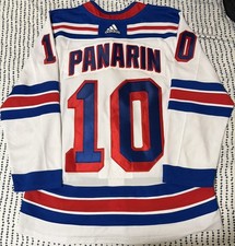 Artemi Panarin New York Rangers White Away Adidas NHL Hockey Jersey Size 46/S picture