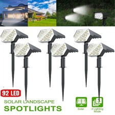 1-6 Pack 92-LED Solar Spotlights Landscape Lights Outdoor Garden Pathway Lamp picture