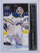 2021-22 UD Series 1 - Young Guns Ukko-Pekka Luukkonen #202 RC Sabres Fire Sale picture