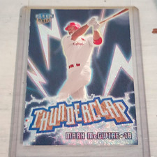 1999 Fleer Ultra Thunderclap Insert Mark McGwire #11 of 15 TC Cardinals NM VHTF picture