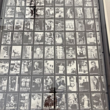 1992 Megacards Babe Ruth Collection Uncut Sheet 110 Cards VG+ Never Displayed #1 picture