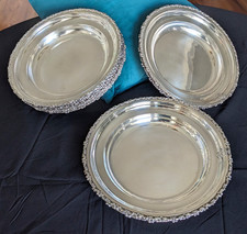 Set of 10 Gorham Silver Dinner Plates, made For H.M. Kinsley ($90 each) picture