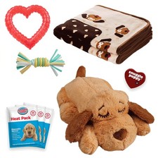 Cozy Puppy Essentials Kit - Heartbeat Toy & Soft Blanket for Comfort & Security picture
