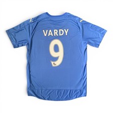 Jamie Vardy #9 Leicester City 2015/2016 Retro Home Jersey - Mens Sizes - New picture