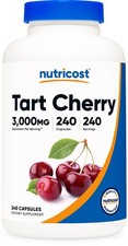 Nutricost Tart Cherry Extract 3000mg Equivalent, 240 Vegetarian Capsules picture