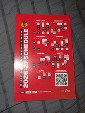 Chicago Blackhawks Hockey 2026-27 Professional Team Schedule Magnet picture
