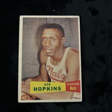 1957-58 Topps Basketball Card # 53 Bob Hopkins *** View detailed images picture