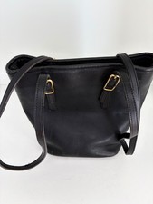 Rare Made In USA Old Coach 9803 Shoulder Bag Tote Bag Leather Black Used Vintage picture