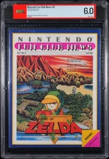 Fall 1987 Nintendo Fun Club News V1 #3 The Legend of Zelda NES Nintendo PSA 6.0 picture