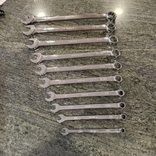 snap on soex710 10 pc 12 point sae flank drive plus combination wrench set picture