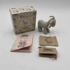 Vintage Precious Moments E-2364 Goat Figurine Enesco Nativity Set Piece Box 1982 picture